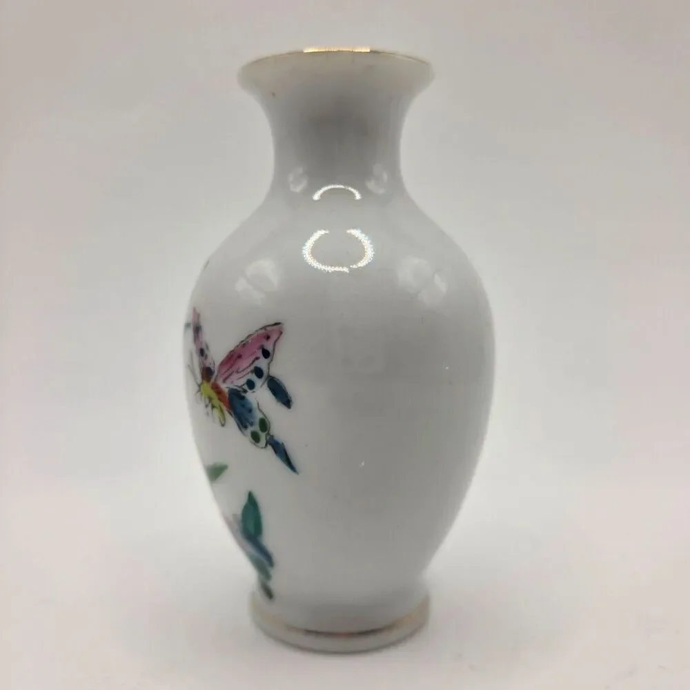 Vintage Chinese Miniature Porcelain Vase 4